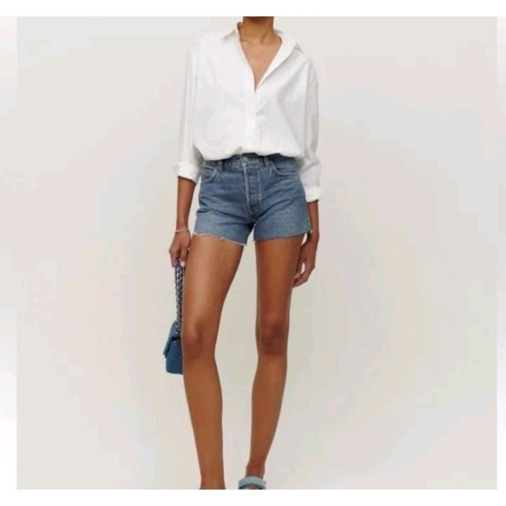 Reformation Jeans Charlie High Rise Jean Shorts‎